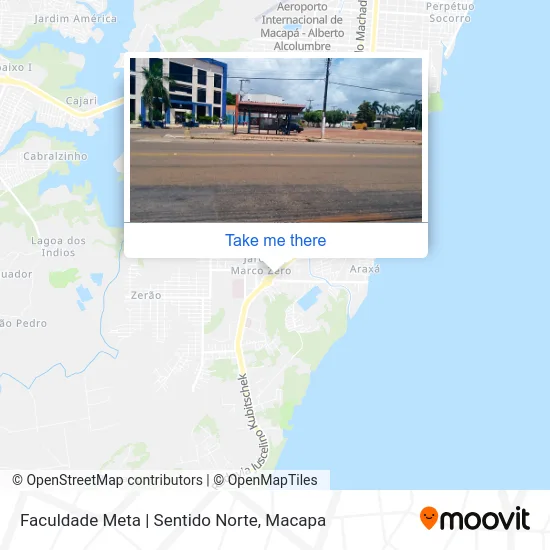 Faculdade Meta | Sentido Norte map