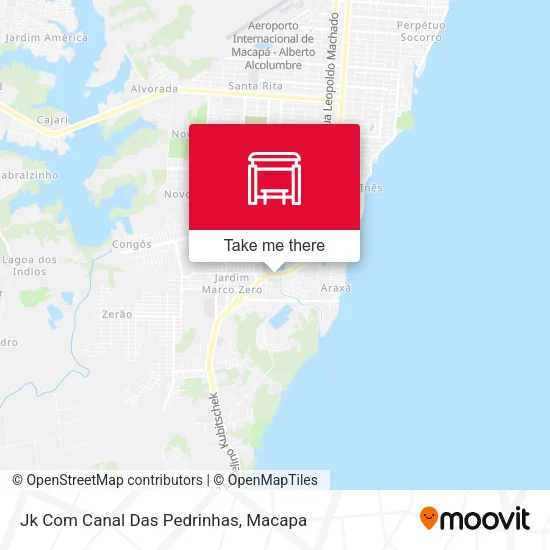 Jk Com Canal Das Pedrinhas map