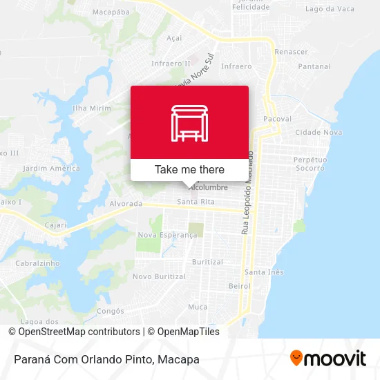 Paraná Com Orlando Pinto map