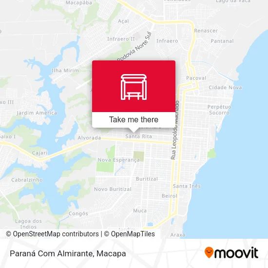 Paraná Com Almirante map