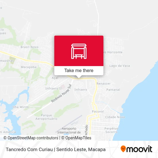 Tancredo Com Curiau | Sentido Leste map