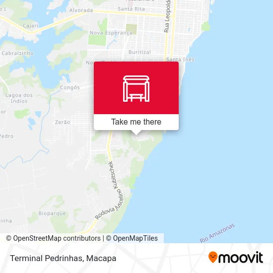 Terminal Pedrinhas map