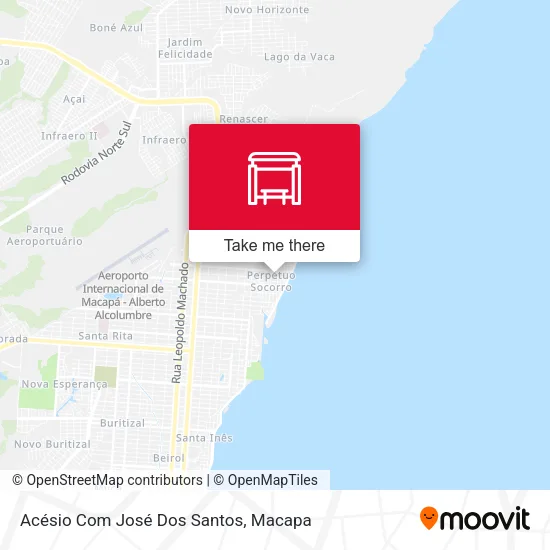 Acésio Com José Dos Santos map