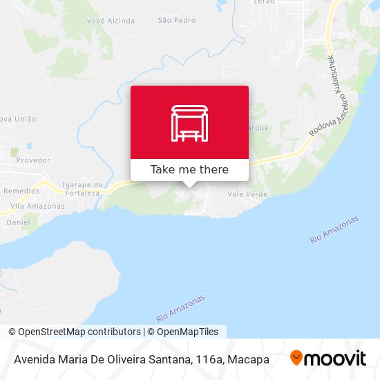 Avenida Maria De Oliveira Santana, 116a map