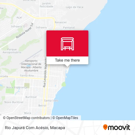 Rio Japurá Com Acésio map