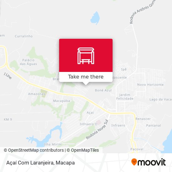 Açaí Com Laranjeira map