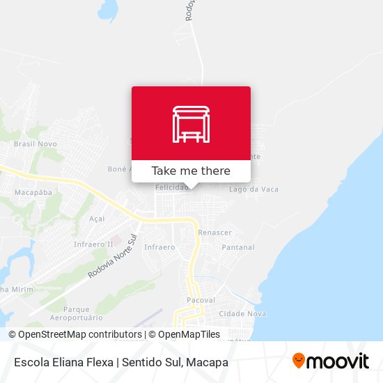 Mapa Escola Eliana Flexa | Sentido Sul