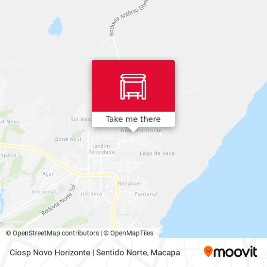 Mapa Ciosp Novo Horizonte | Sentido Norte