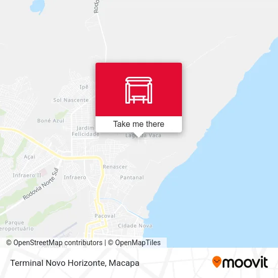 Terminal Novo Horizonte map