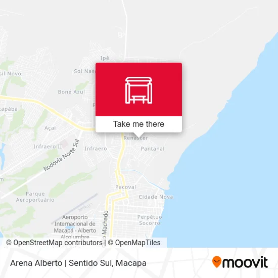 Arena Alberto | Sentido Sul map