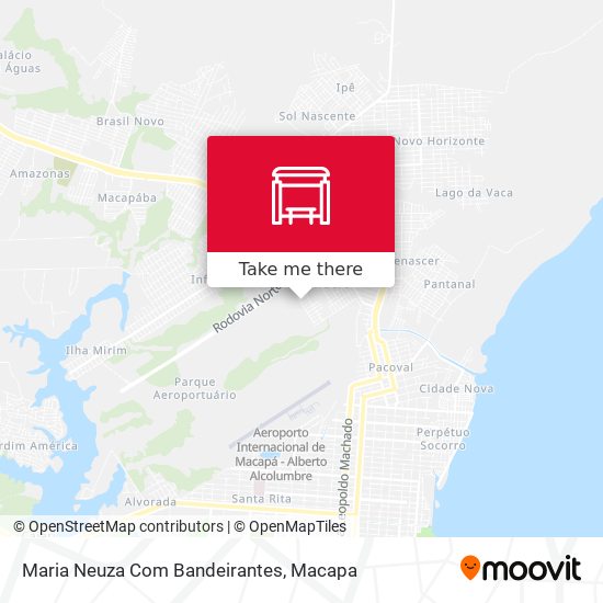 Maria Neuza Com Bandeirantes map