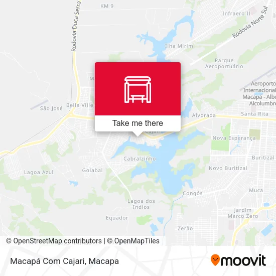 Macapá Com Cajari map