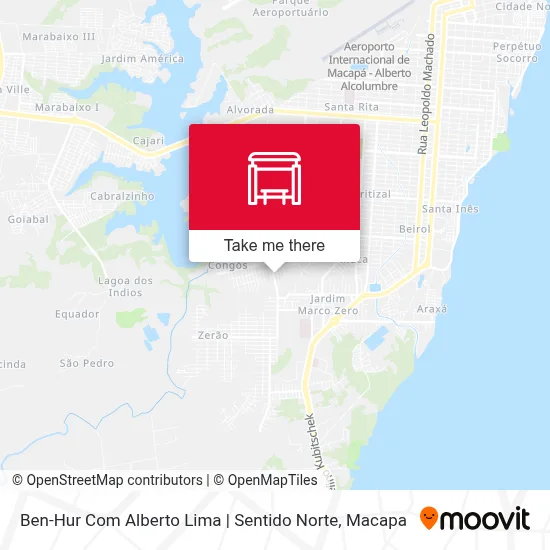 Ben-Hur Com Alberto Lima | Sentido Norte map