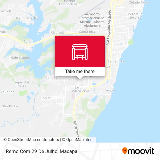 Remo Com 29 De Julho map