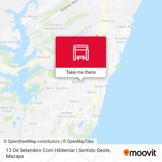 13 De Setembro Com Hildemar | Sentido Oeste map