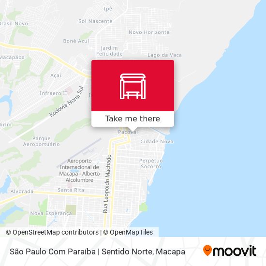 Mapa São Paulo Com Paraíba | Sentido Norte