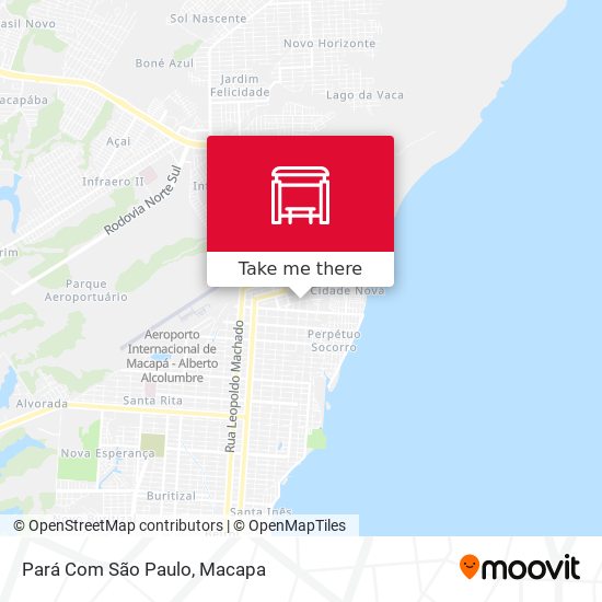 Pará Com São Paulo map