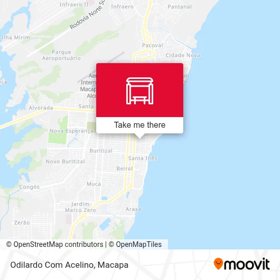 Odilardo Com Acelino map