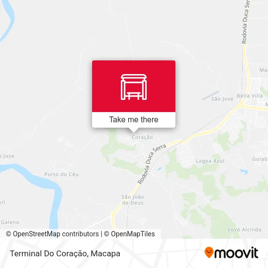 Terminal Do Coração map
