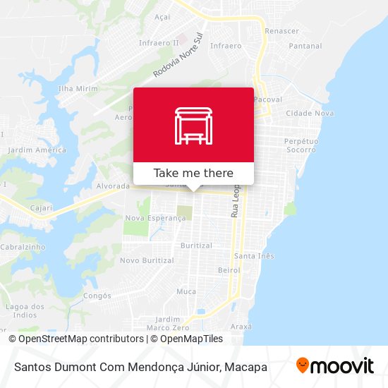 Santos Dumont Com Mendonça Júnior map