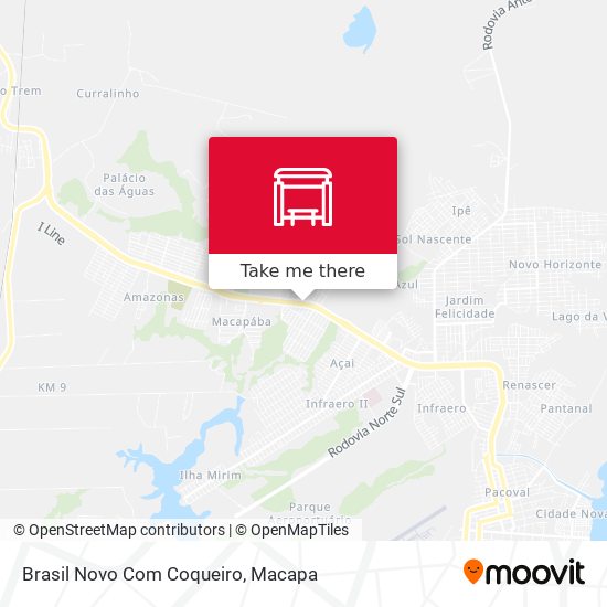 Brasil Novo Com Coqueiro map