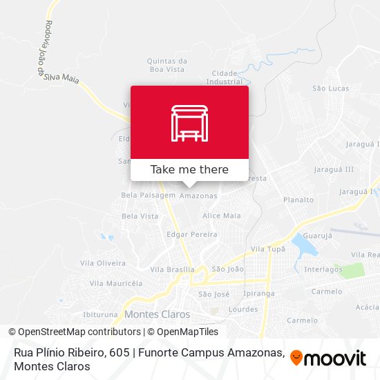 Rua Plínio Ribeiro, 605 | Funorte Campus Amazonas map