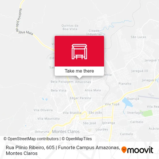 Rua Plínio Ribeiro, 605 | Funorte Campus Amazonas map