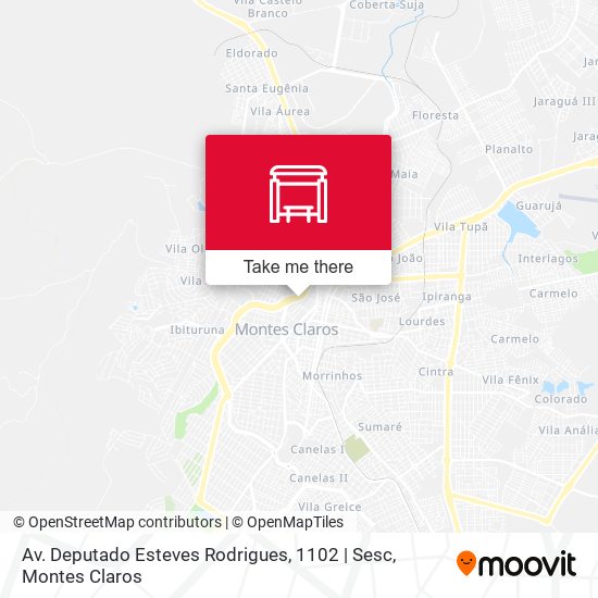 Av. Deputado Esteves Rodrigues, 1102 | Sesc map