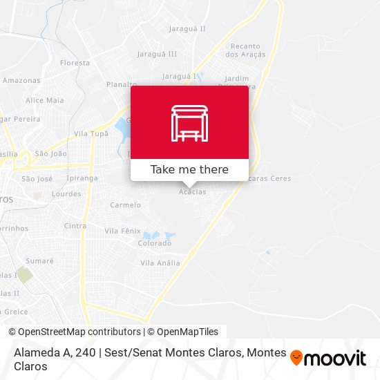 Mapa Alameda A, 240 | Sest / Senat Montes Claros