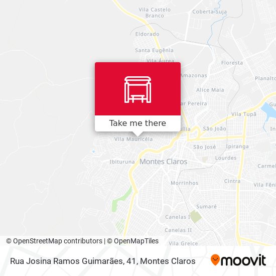 Mapa Rua Josina Ramos Guimarães, 41