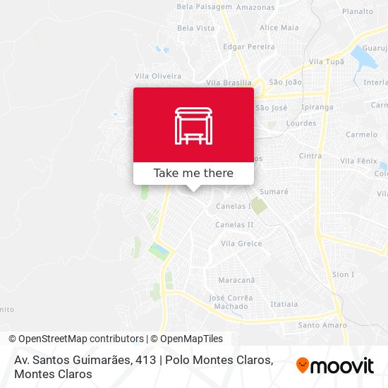 Mapa Av. Santos Guimarães, 413 | Polo Montes Claros