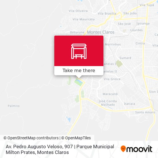 Mapa Av. Pedro Augusto Veloso, 907 | Parque Municipal Milton Prates