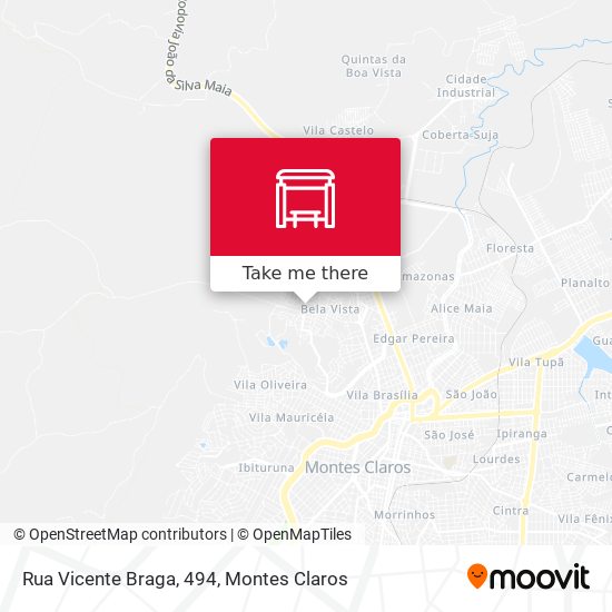 Mapa Rua Vicente Braga, 494