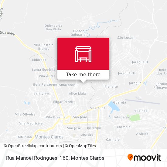 Mapa Rua Manoel Rodrigues, 160