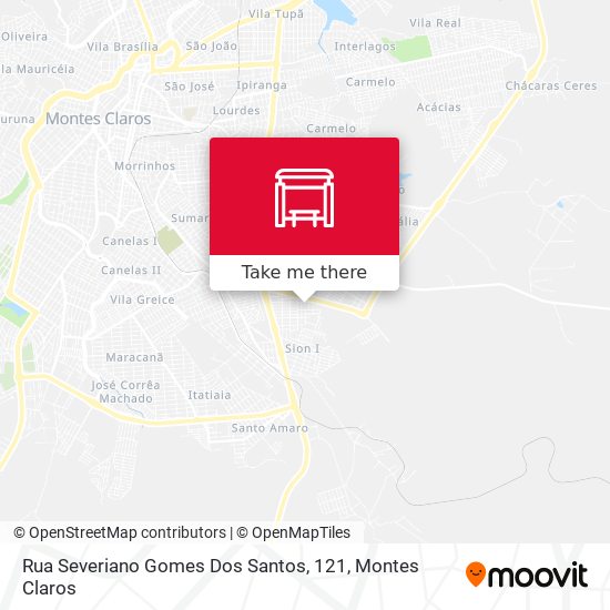 Mapa Rua Severiano Gomes Dos Santos, 121