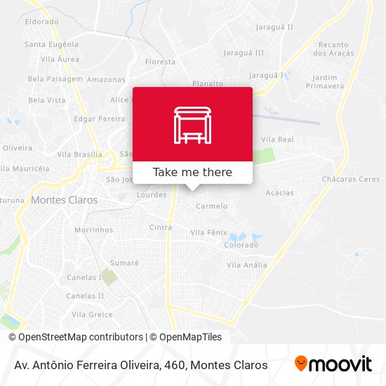 Mapa Av. Antônio Ferreira Oliveira, 460