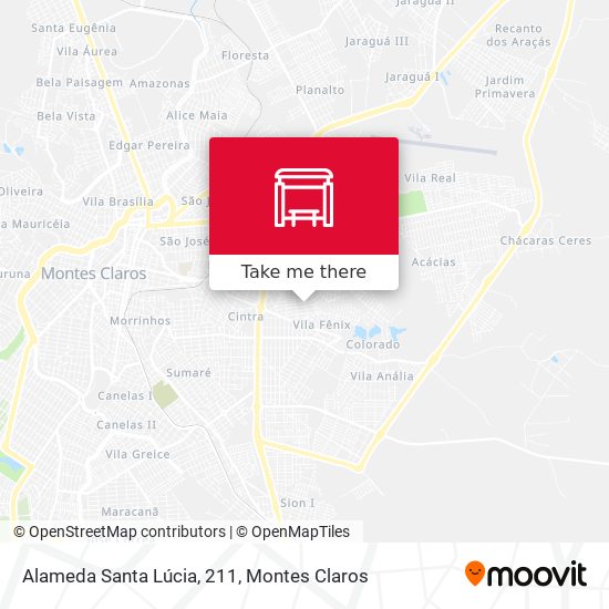 Alameda Santa Lúcia, 211 map