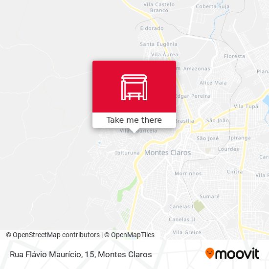 Mapa Rua Flávio Maurício, 15