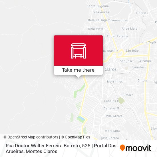 Mapa Rua Doutor Walter Ferreira Barreto, 525 | Portal Das Arueiras