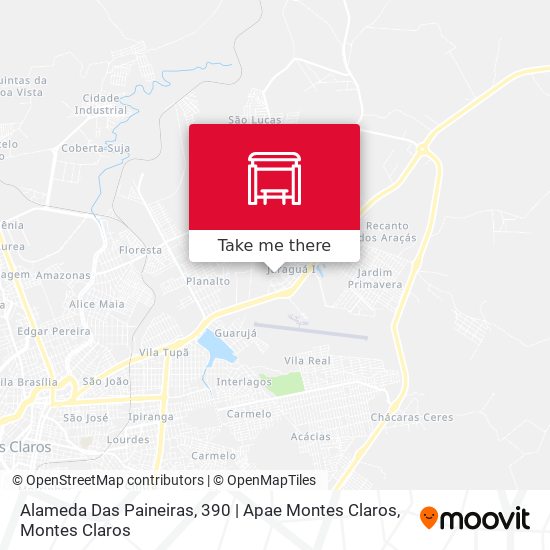 Mapa Alameda Das Paineiras, 390 | Apae Montes Claros