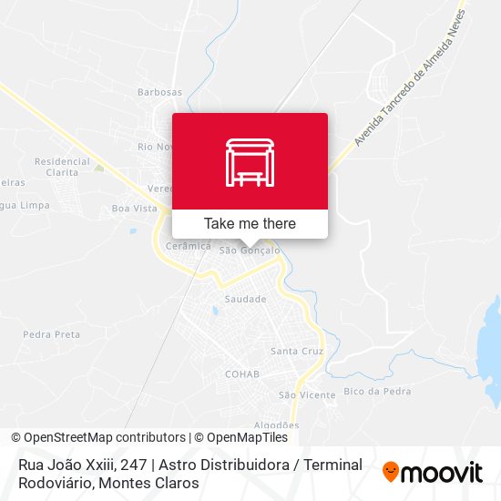 Rua João Xxiii, 247 | Astro Distribuidora / Terminal Rodoviário map