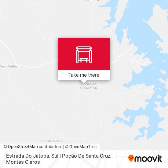Estrada Do Jatobá, Sul | Poção De Santa Cruz map