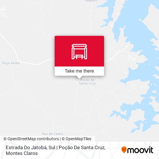 Estrada Do Jatobá, Sul | Poção De Santa Cruz map