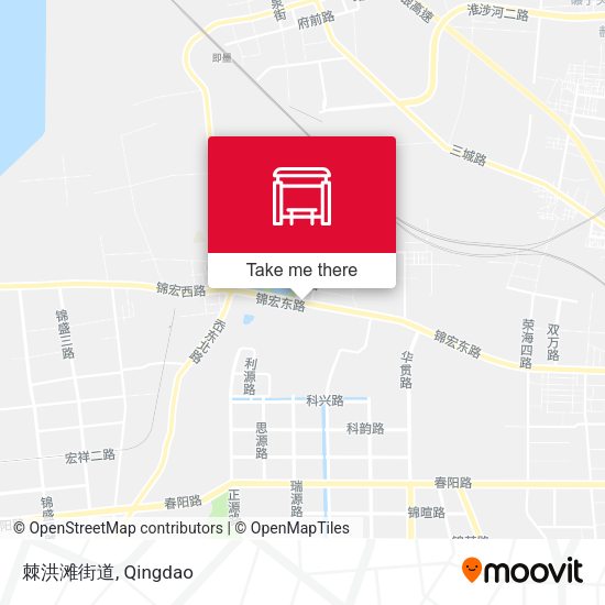 棘洪滩街道 map