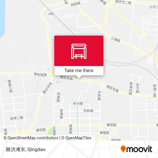 棘洪滩东 map