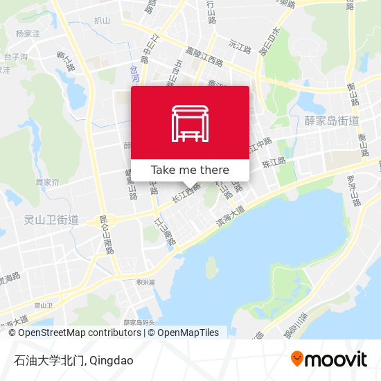 石油大学北门 map