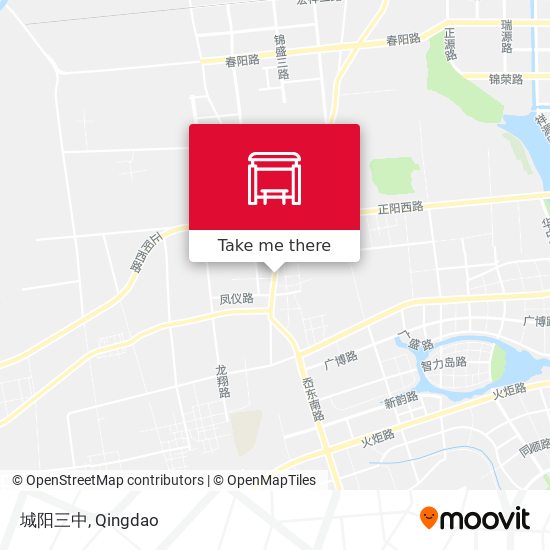 城阳三中 map