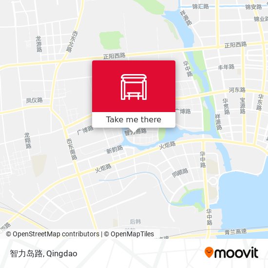 智力岛路 map