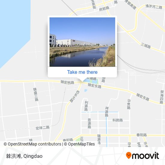 棘洪滩 map