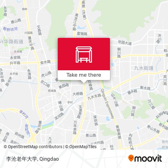 李沧老年大学 map